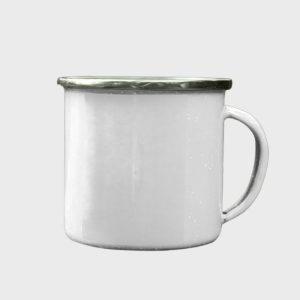 Taza vintage de metal