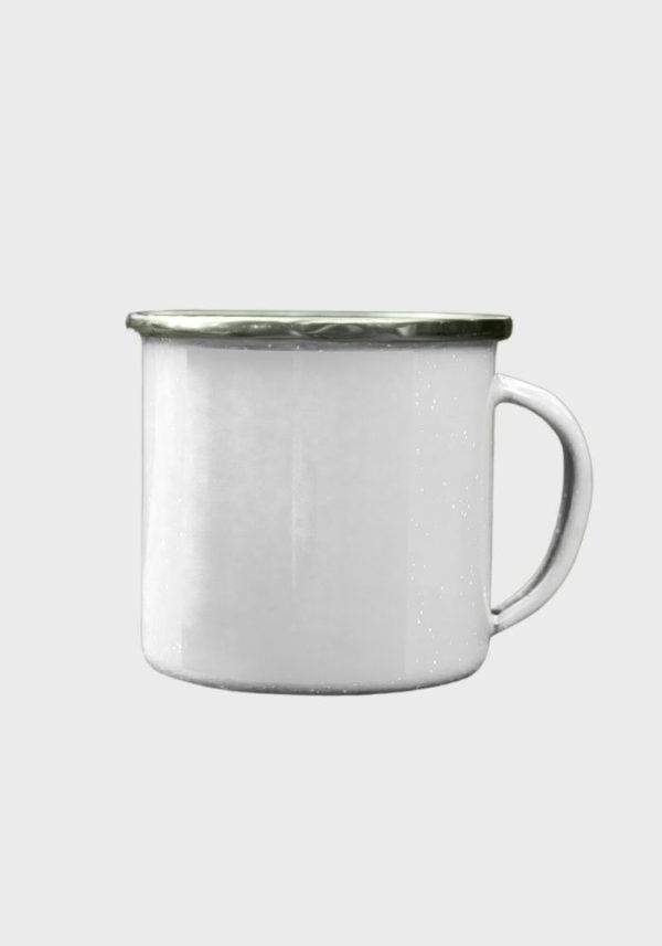 Taza vintage de metal