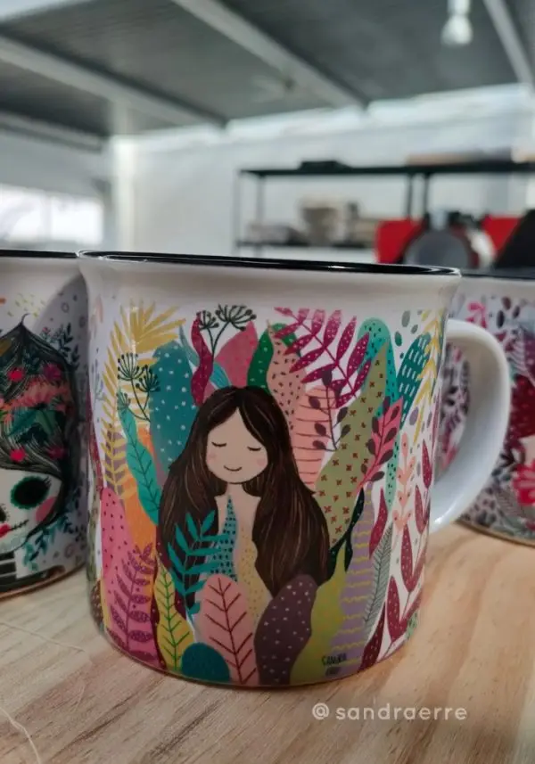 Taza Vintage de Cerámica - Imagen 2