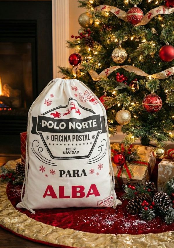 Saco navideño personalizable