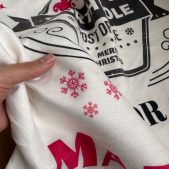 Saco navideño personalizable textura