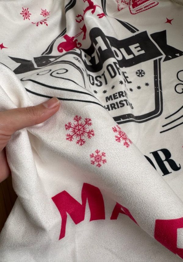 Saco navideño personalizable textura