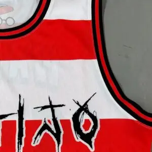 Camiseta sin mangas de hombre detalles